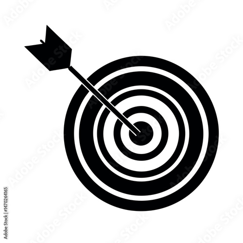 target with arrow icon or sign