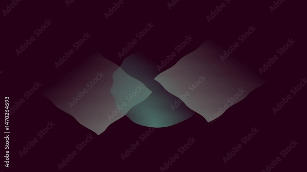 Un primer plano de una figura abstracta en movimiento en forma de onda