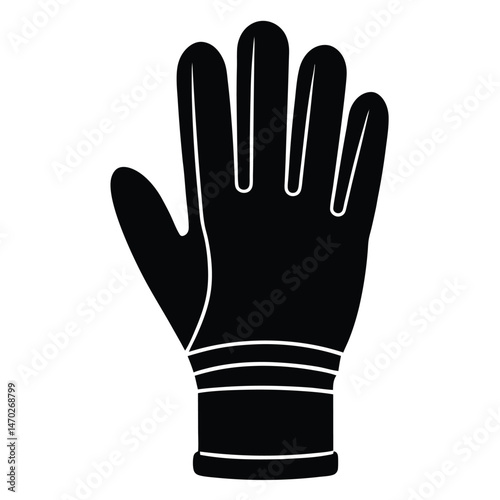 truck driver element isolated insulated gloves on white background