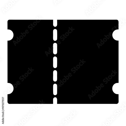 Blank admission ticket, ready for printing event and venue details quickly