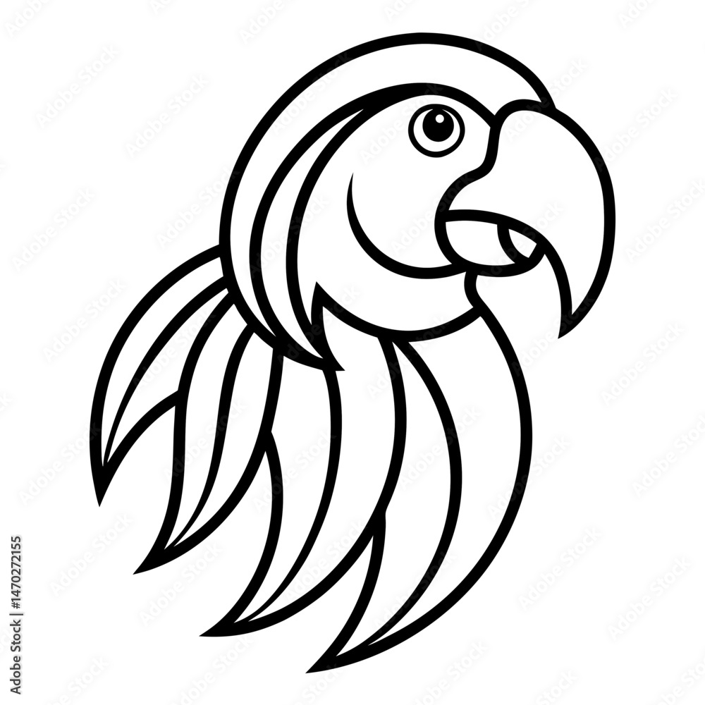 Naklejka premium eagle head mascot