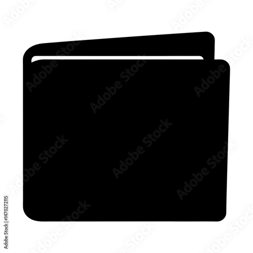 Solid Black Book Icon Suggesting Knowledge, Information, and Literary Engagement