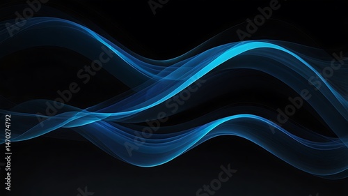 Abstract blue wave background