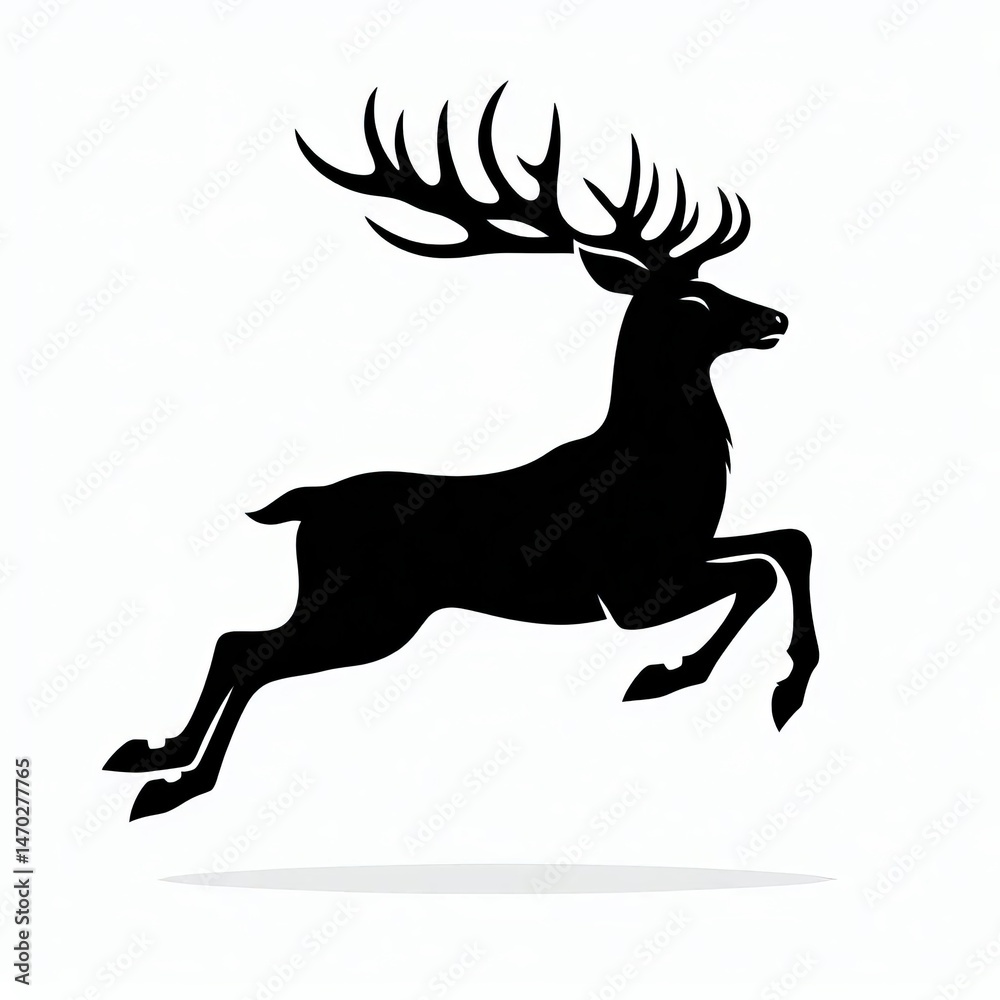 Obraz premium deer silhouette