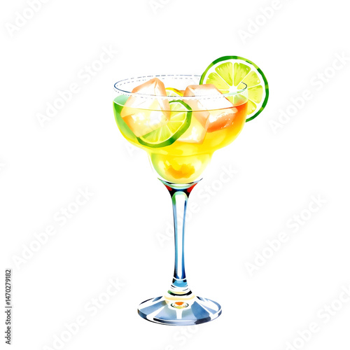 cocktail with lemon
