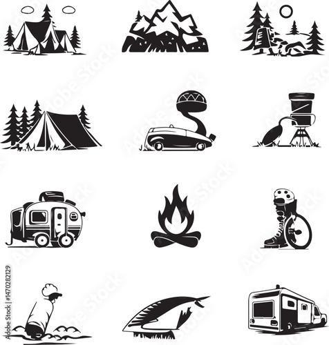 Camping SVG | Tent and Campfire Silhouette | Outdoor Adventure Cut File for Cricut

Camp Life SVG | Explore the Outdoors Design | Hiking & Nature SVG for DIY Crafts

Let’s Go Camping SVG | Campfire Qu