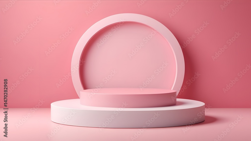 Minimalist Pink Studio Setup for Product Photography Display Minimalist Pink Studio Setup for Product Photography Display