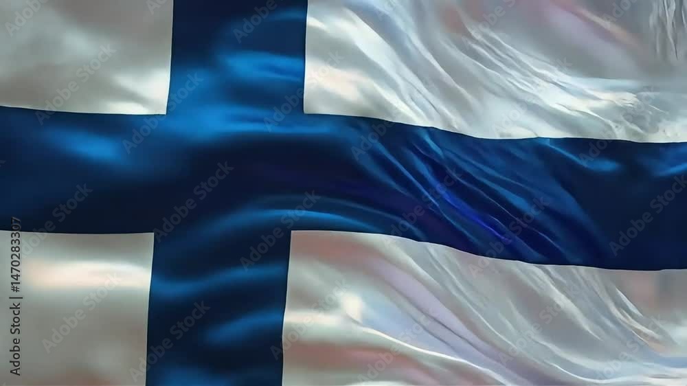 finnish flag for national Day or Independence Day of finland