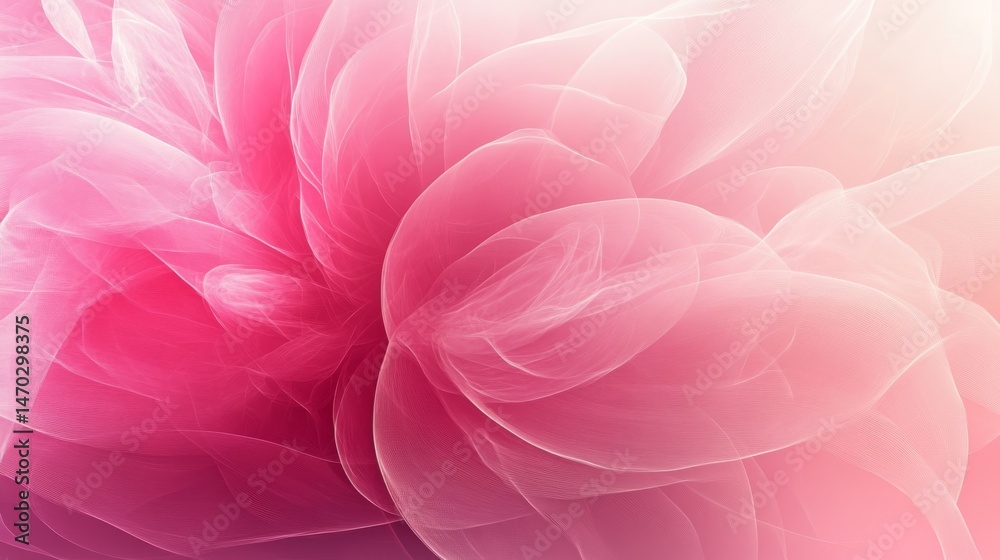 Obraz premium Soft pink abstract background with flowing lines and light gradient texture