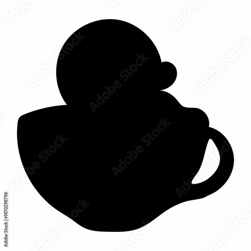 Baby Sleeping in Fetal Position Vector