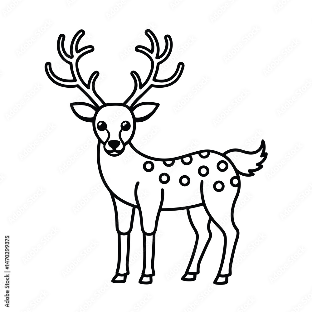 Fototapeta premium christmas deer