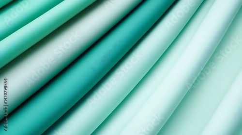 Teal Tubes Abstract Background.