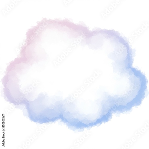Pastel Watercolor Cloud Background