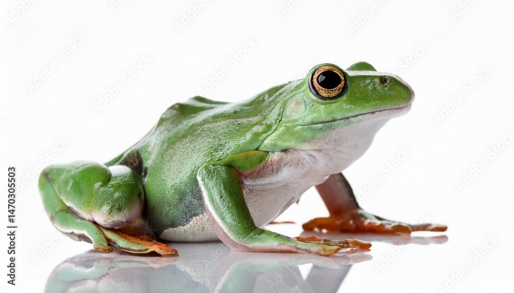 Obraz premium frog on white