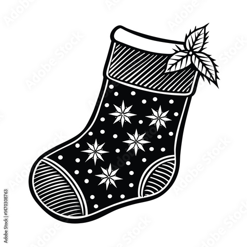 christmas sock with gifts