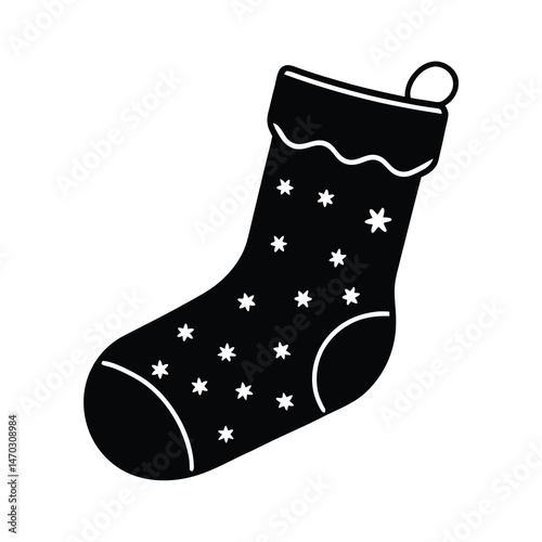 christmas socks isolated on white