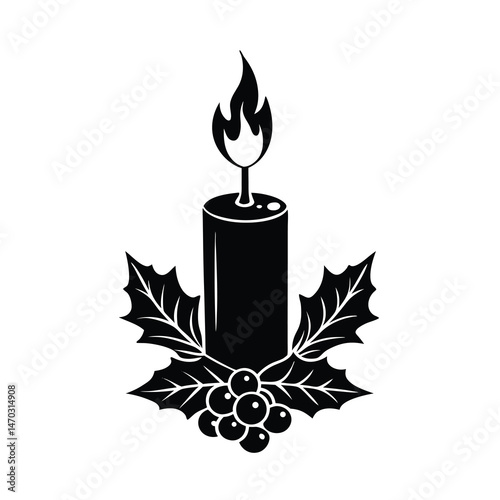 burning candle vector