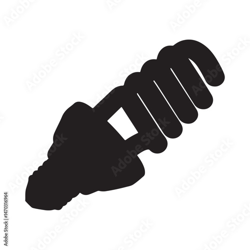 Fluorescent Lamp flat vector icon. Simple solid symbol isolated on white background
