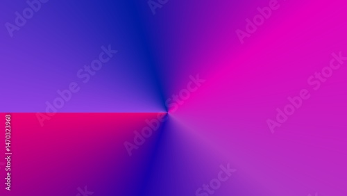 Abstract gradient artwork with blue, purple, and pink hues radiating from a central point