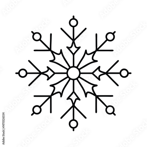 christmas snowflake vector