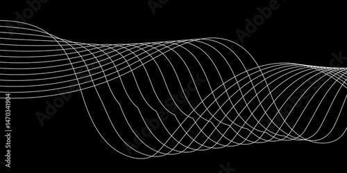 Abstract background with a glowing abstract waves. Abstract wave element for design. Digital frequency track equalizer, Futuristic background design. Light painting photography.