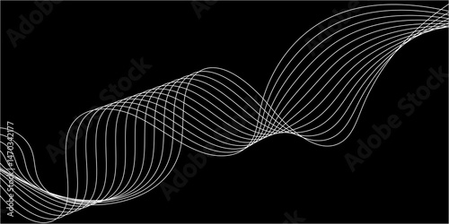 Abstract background with a glowing abstract waves. Abstract wave element for design. Digital frequency track equalizer, Futuristic background design. Light painting photography.