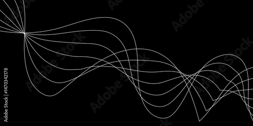 Abstract background with a glowing abstract waves. Abstract wave element for design. Digital frequency track equalizer, Futuristic background design. Light painting photography.