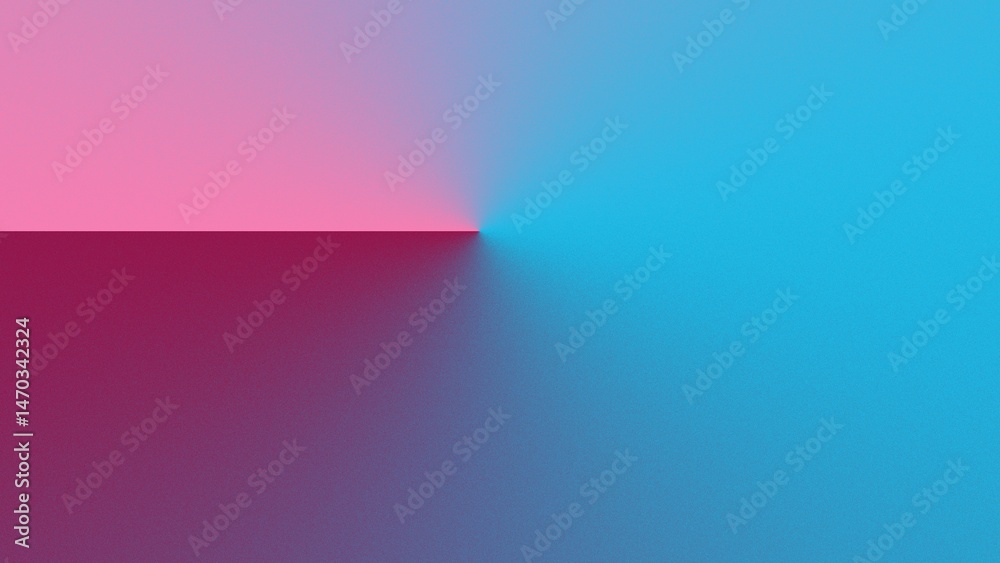 Obraz premium Abstract gradient artwork featuring pink, purple, and blue hues creating a visually striking, two-toned effect