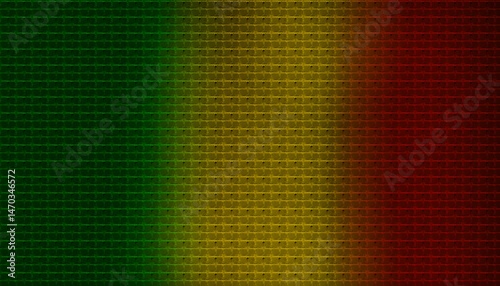 Reggae Jamaica rasta grunge green yellow red background