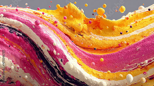 abstract liquid background with splashes