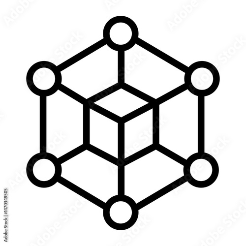 blockchain vector icon