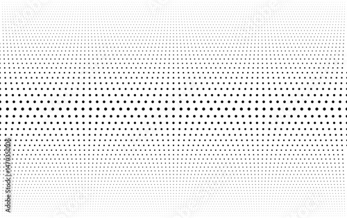 Geometric pattern based on circles on a white background.Seamless in one direction. Average fade out. 
