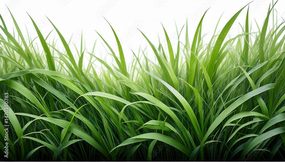 Obraz premium a lush green grass border against transparent background perfect for design projects needing natural touch vibrant blades of grass create fresh and lively atmosphere