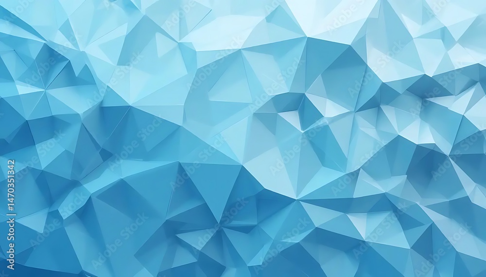 Obraz premium Abstract geometric background with overlapping translucent angular shapes in various shades of blue