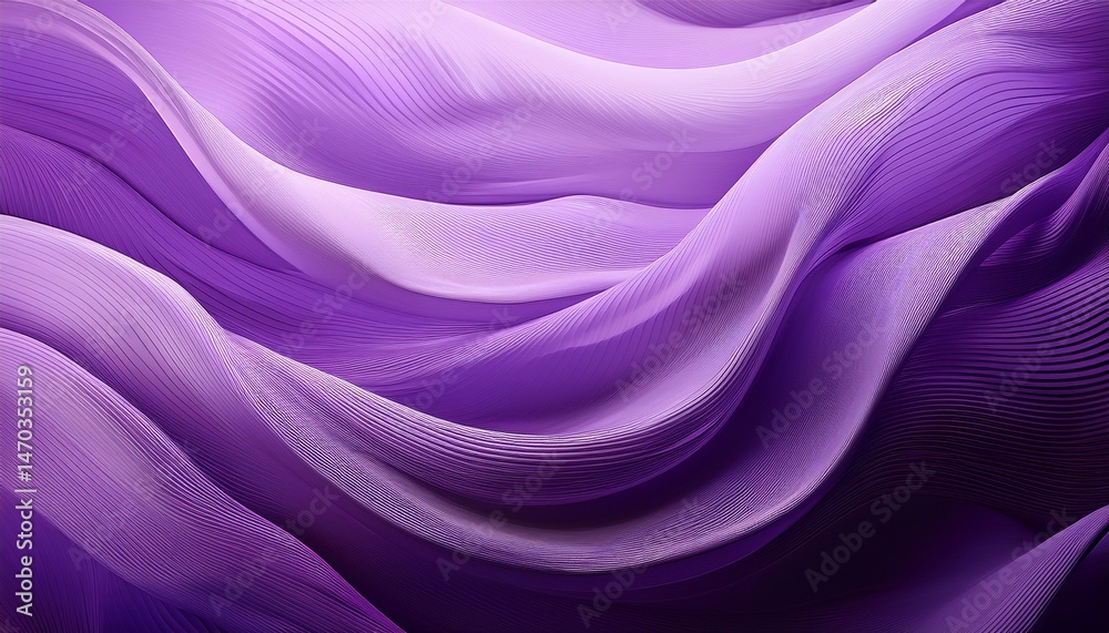elegant flowing wave background in purple tones