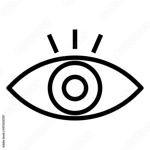 VISIBILITY VECTOR ICON