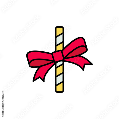 Candy Cane Icon for Sweet Nostalgia.