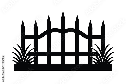 wrought iron fence