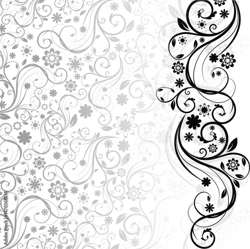 Elegant Floral Design Ornate Decorative Pattern