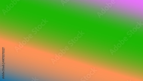 Gradient background with vibrant green, orange, and purple hues
