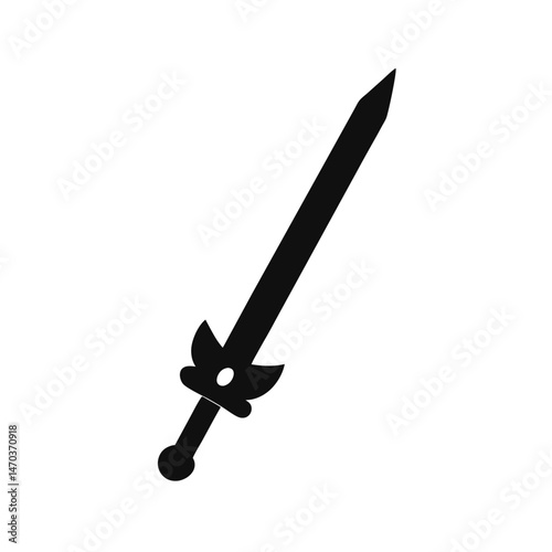 energy sword black silhouette