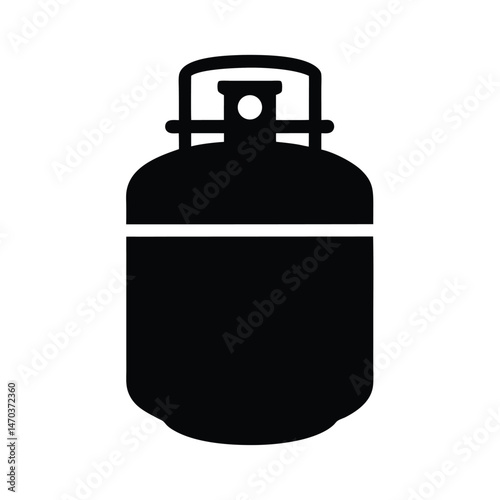 gas canister black silhouette 