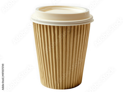 Wallpaper Mural Cardboard coffee cup with lid isolated on white background Torontodigital.ca