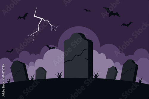 halloween background with haunted house