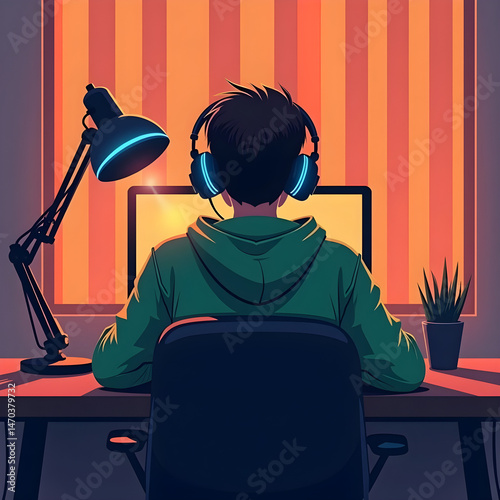 computer, business, silhouette, woman, chair, laptop, people, office, vector, illustration, sitting, cartoon, work, person, businessman, working, internet, desk, typing, table, worker, technology, art