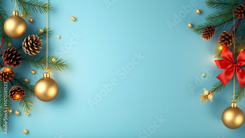 Elegant Chrismas cute ornament background