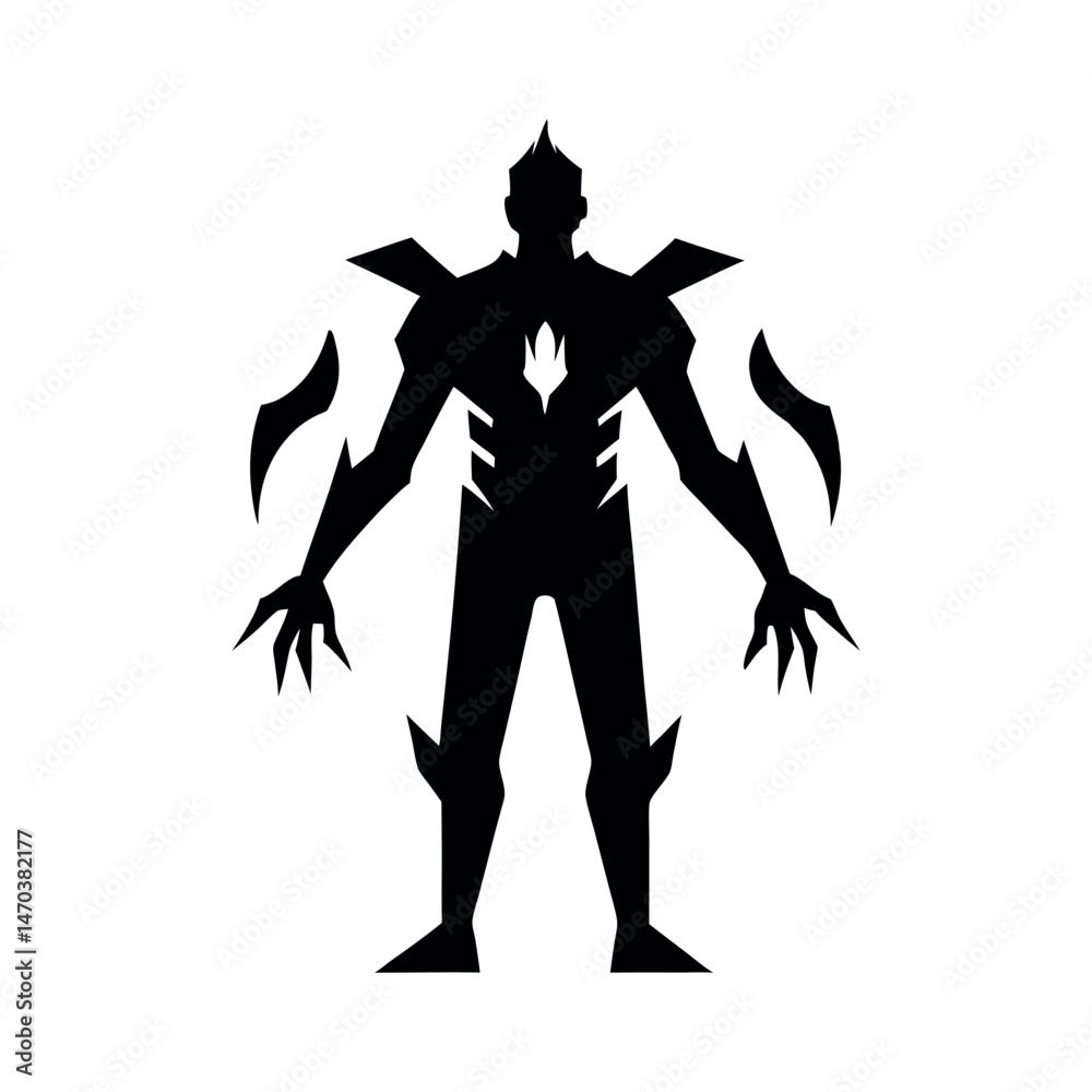 FX Integrated Costume Silhouette Vector Art
