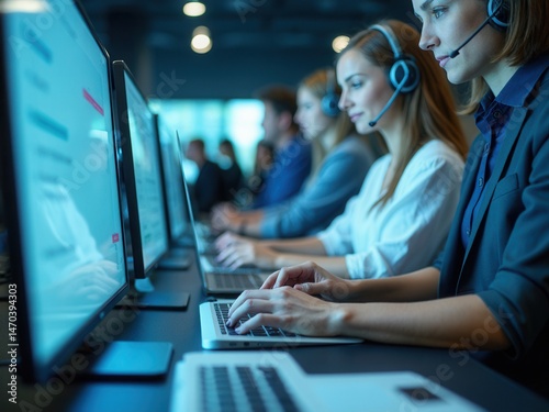 Customer using online service with chat bot to get support. Chatbot conversation concept. Virtual assistant and CRM software automation technology..