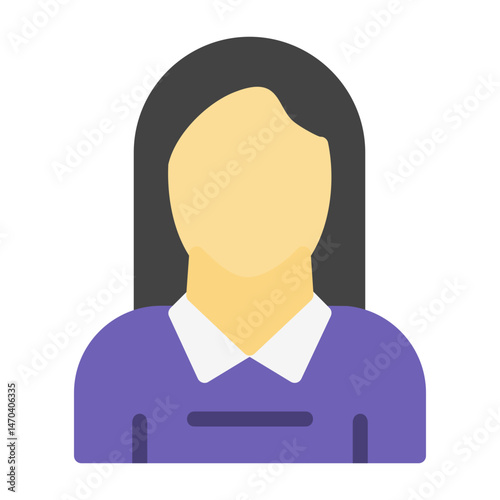 Girl Out line Icon