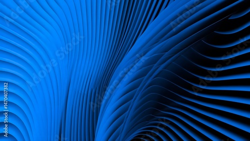Abstract Blue Wave Design for Modern Backgrounds